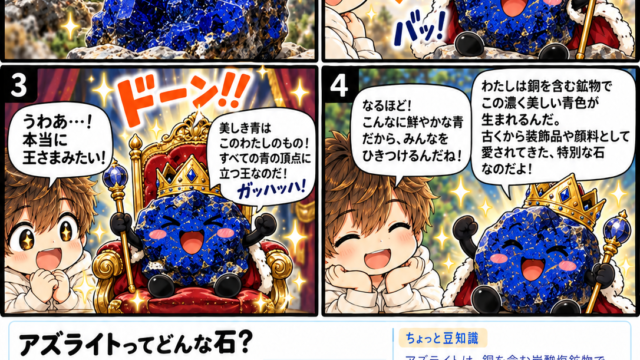 いしみる4コマ|アズライト。実物写真ではありません
