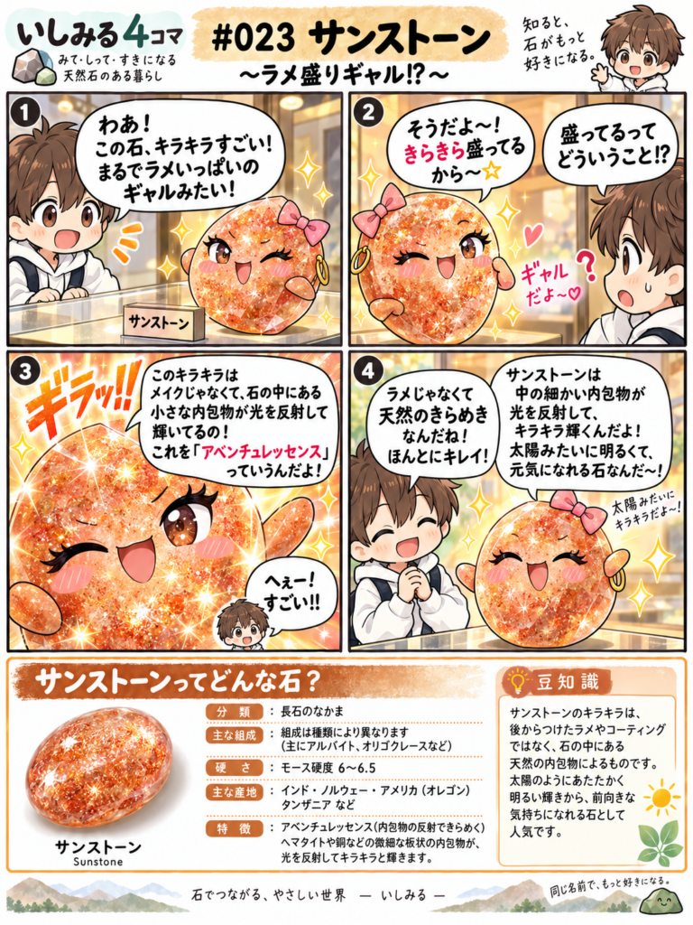 いしみる4コマ|サンストーンのきらめき