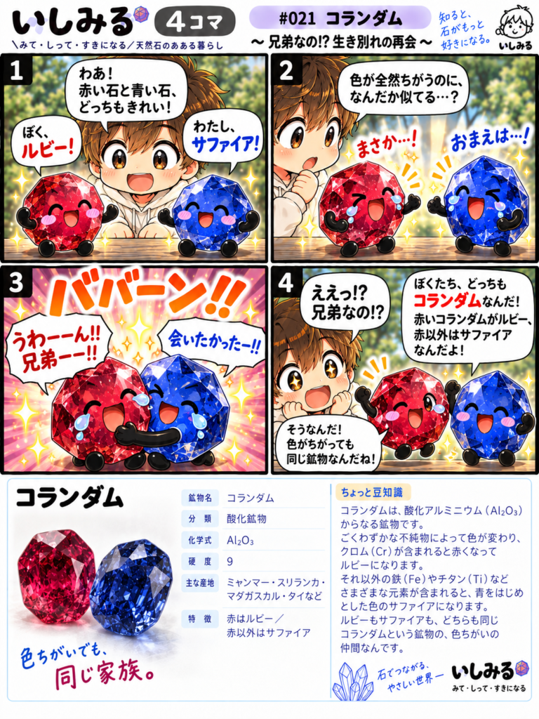いしみる4コマ|コランダム・ルビー・サファイア